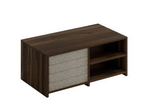Mesa de centro de madeira "Gord" - 90 x 45 x 44 cm - Castanho
