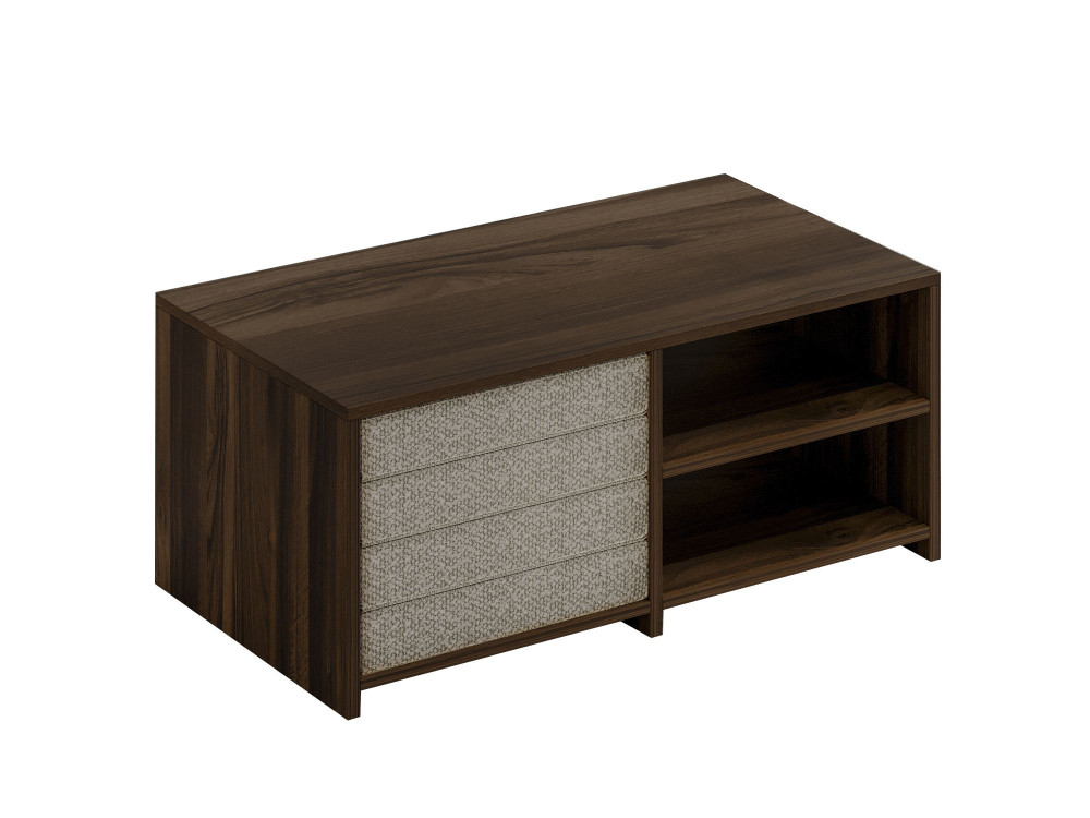 Mesa de centro de madeira "Gord" - 90 x 45 x 44 cm - Castanho