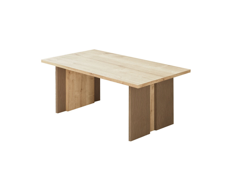 Mesa de centro em madeira "Ravello" - 90 x 50 x 40 cm - Bege