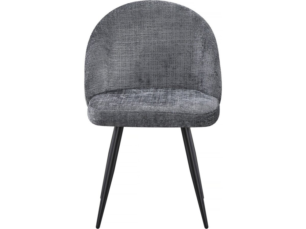 Conjunto de 2 cadeiras em tecido "Samuel" - 53 x 51 x 82 cm - Cinza