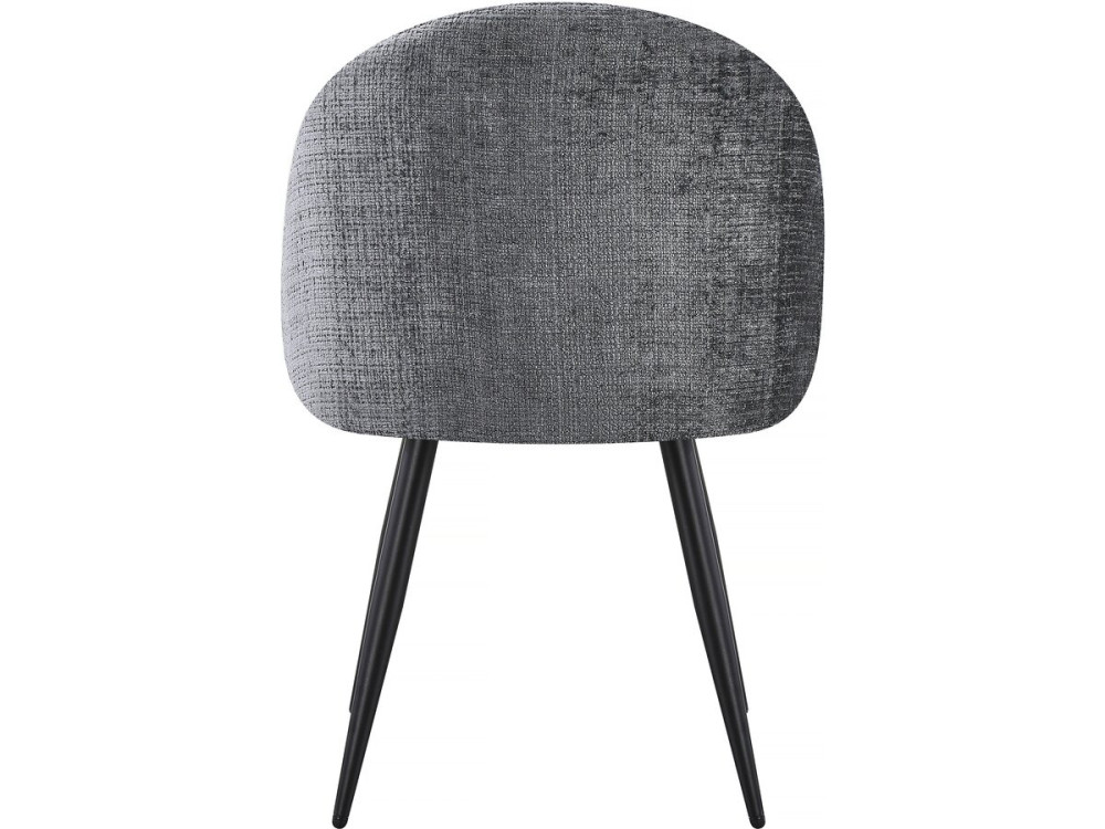 Conjunto de 2 cadeiras em tecido "Samuel" - 53 x 51 x 82 cm - Cinza