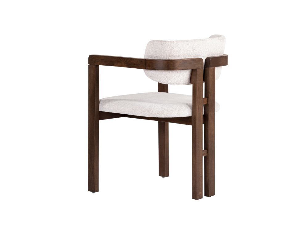Cadeira de madeira "Toscana" - 54 x 54 x 76 cm - Branco