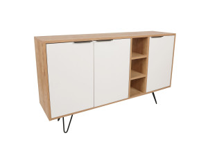 Consola de madeira "Clara" 142 x 35,6 x 83 cm - Carvalho