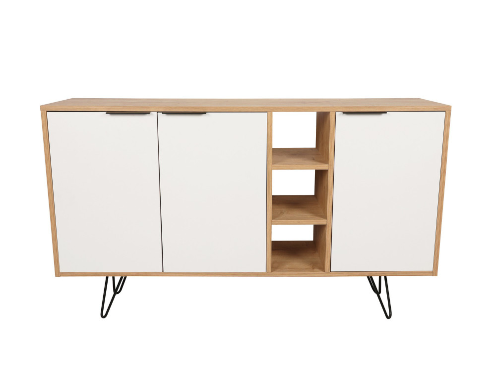 Consola de madeira "Clara" 142 x 35,6 x 83 cm - Carvalho