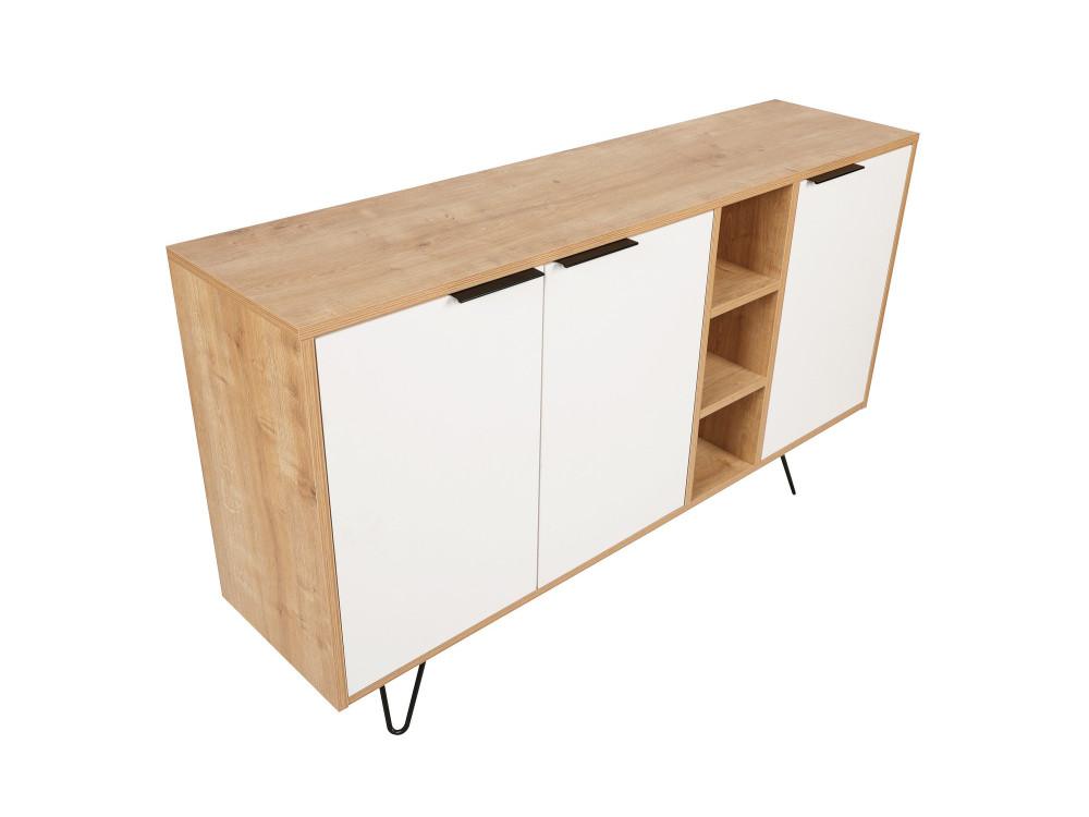 Consola de madeira "Clara" 142 x 35,6 x 83 cm - Carvalho