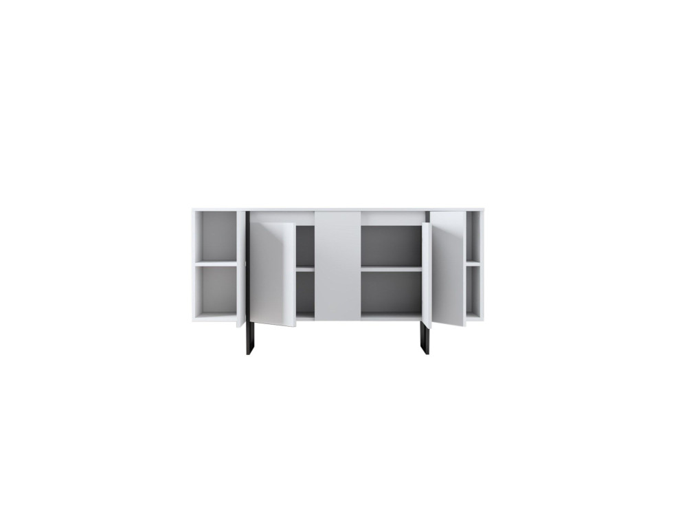 Aparador de madeira "Luxe" - 160 x 35 x 80 cm - Branco