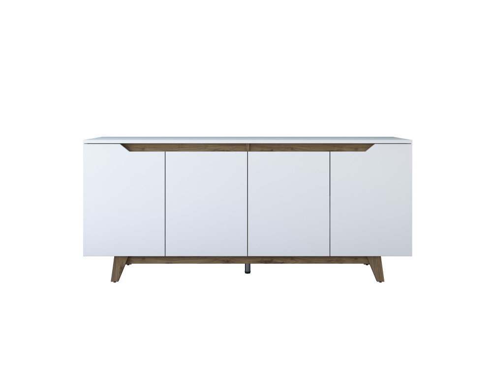 Aparador de madeira "Gondol" - 180 x 45 x 79 cm - Branco