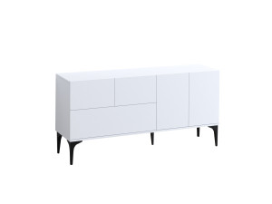 Aparador de madeira "Ginny" - 150 x 35 x 75 cm - Branco
