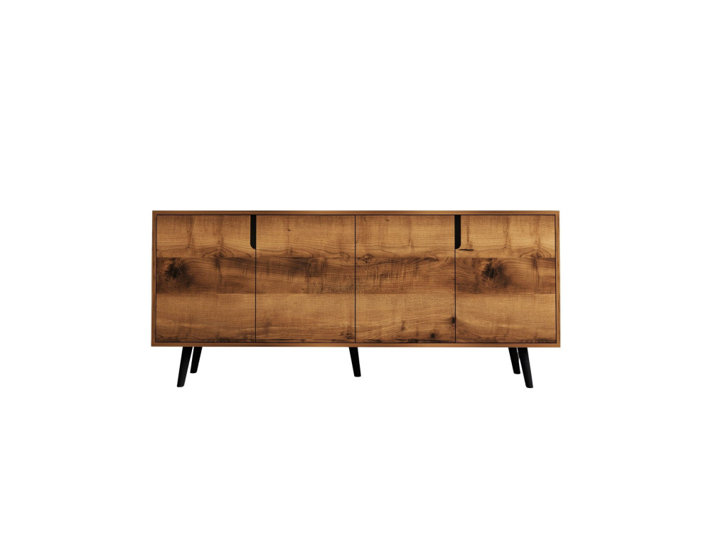 Aparador de madeira "Latina" - 180 x 45 x 80 cm - Castanho