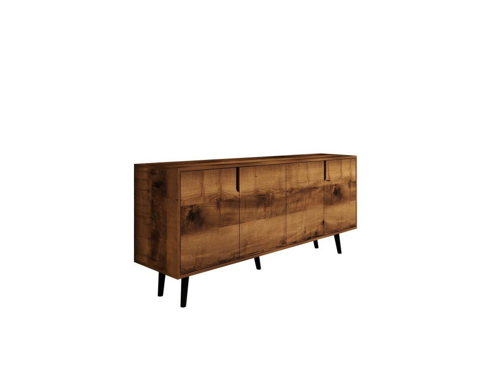 Aparador de madeira "Latina" - 180 x 45 x 80 cm - Castanho