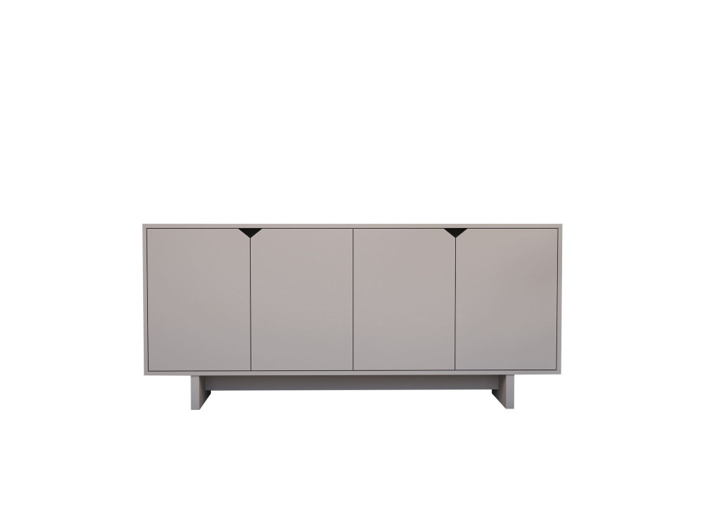 Aparador "Oz" em madeira - 180 x 40 x 81 cm - Bege