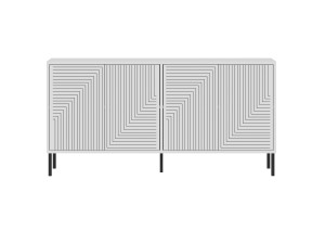 Aparador de madeira "Evolet" - 150 x 36 x 75 cm - Branco