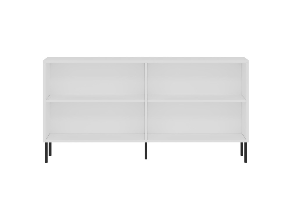 Aparador de madeira "Evolet" - 150 x 36 x 75 cm - Branco