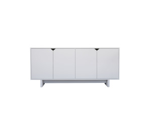 Aparador "Doruk" em madeira - 180 x 40 x 81 cm - Branco