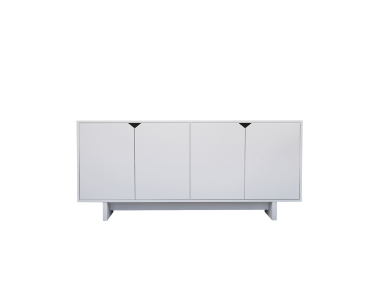 Aparador "Doruk" em madeira - 180 x 40 x 81 cm - Branco