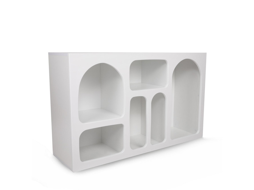 Aparador de madeira "Liva" - 120 x 37 x 74 cm - Branco
