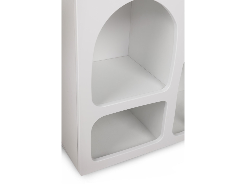 Aparador de madeira "Liva" - 120 x 37 x 74 cm - Branco