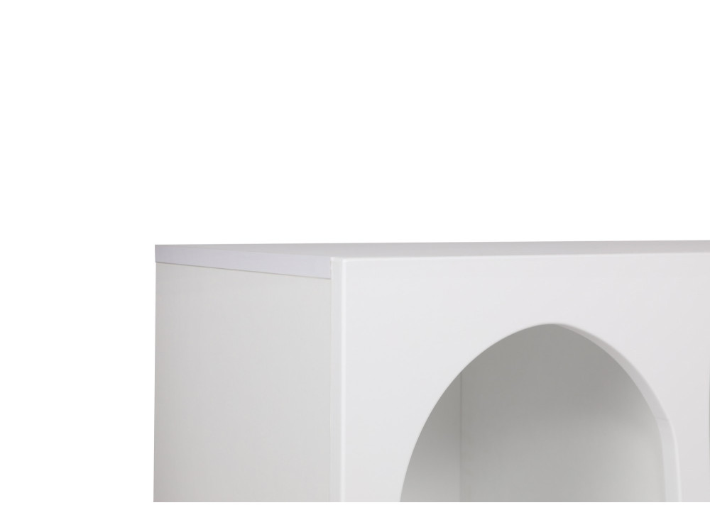 Aparador de madeira "Liva" - 120 x 37 x 74 cm - Branco