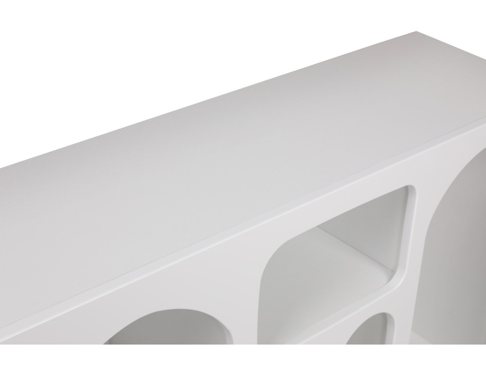 Aparador de madeira "Liva" - 120 x 37 x 74 cm - Branco