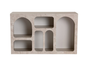 Aparador de madeira "Liva" - 120 x 37 x 74 cm - Travertino