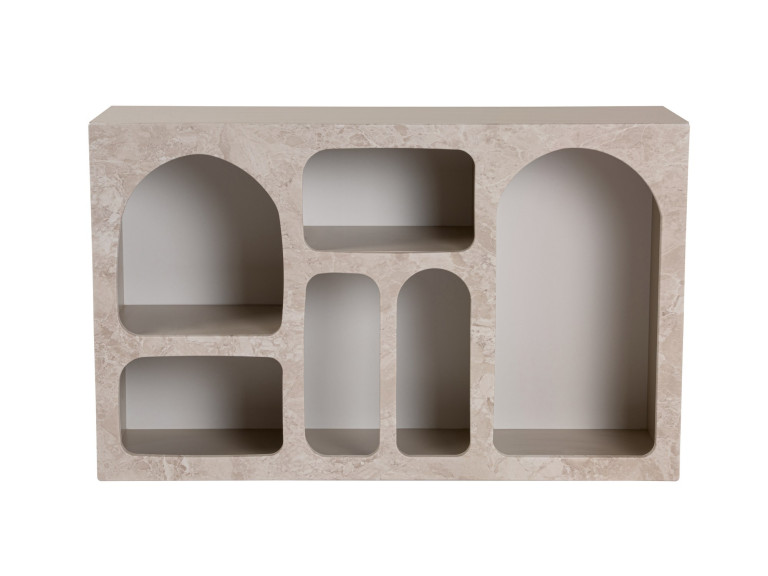 Aparador de madeira "Liva" - 120 x 37 x 74 cm - Travertino