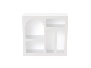 Aparador "Lessa" em madeira - 80 x 37 x 74 cm - Branco