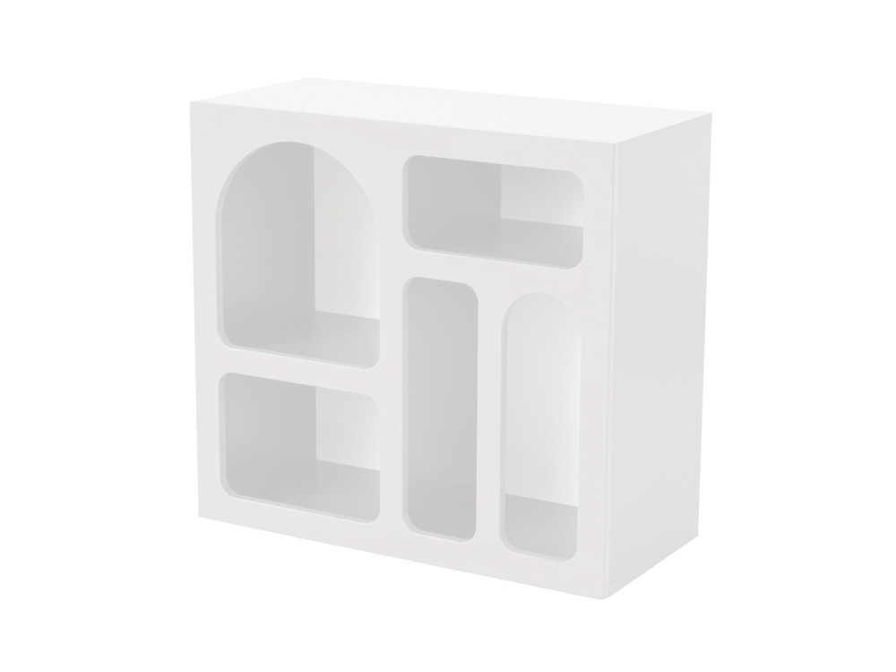 Aparador "Lessa" em madeira - 80 x 37 x 74 cm - Branco
