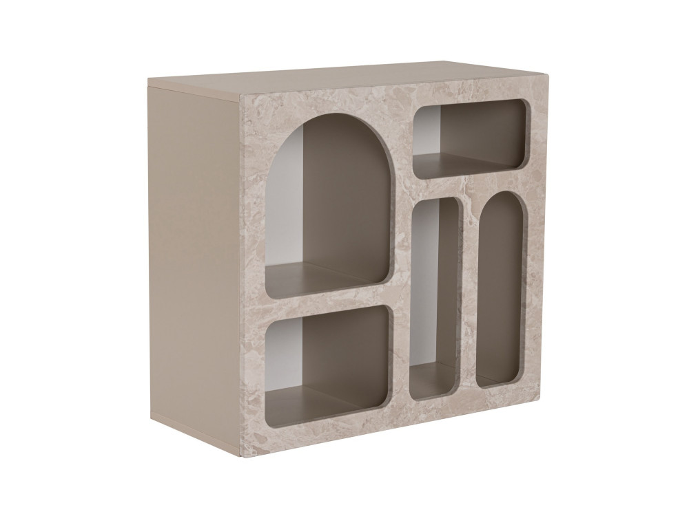 Aparador "Lessa" em madeira - 80 x 37 x 74 cm - Travertino