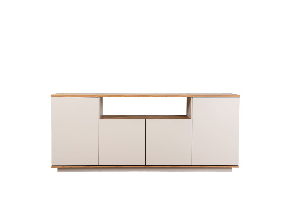 Aparador "Arista" em madeira - 180 x 44 x 75 cm - Bege