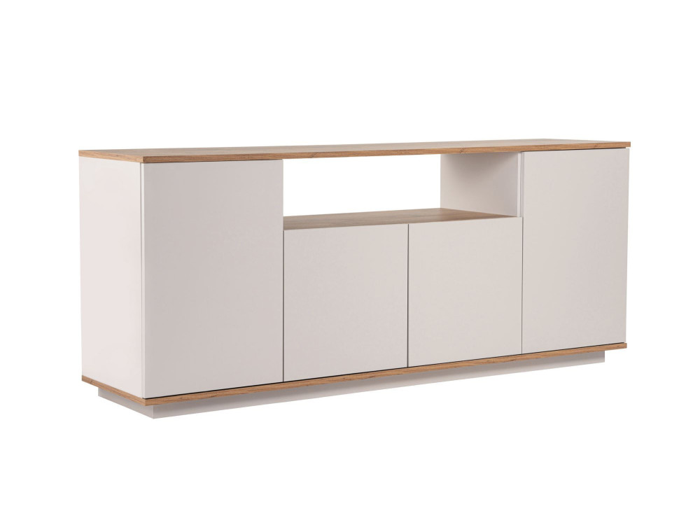 Aparador "Arista" em madeira - 180 x 44 x 75 cm - Bege