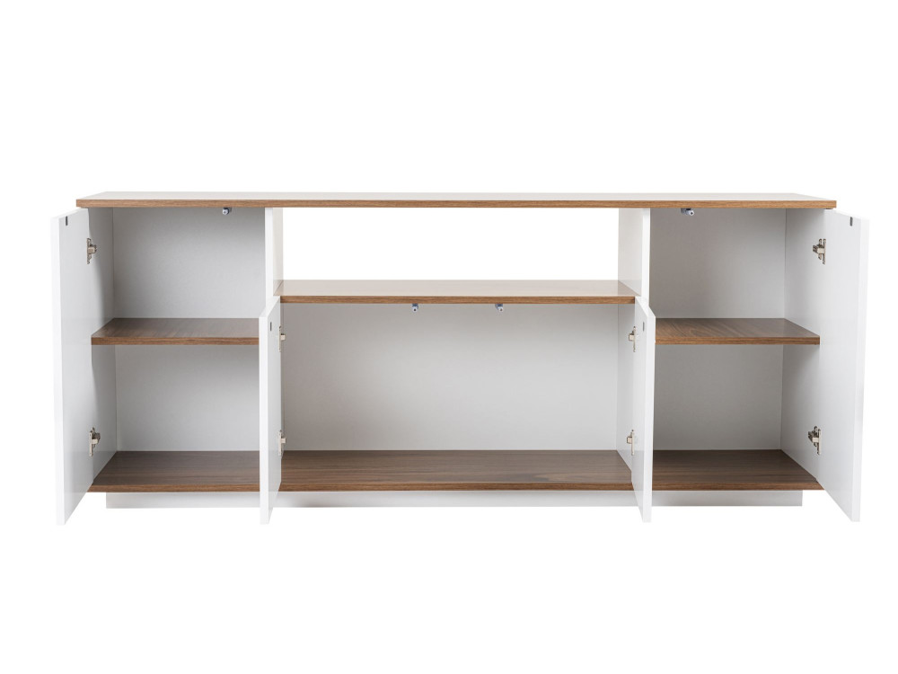 Aparador "Arista" em madeira - 180 x 44 x 75 cm - Branco