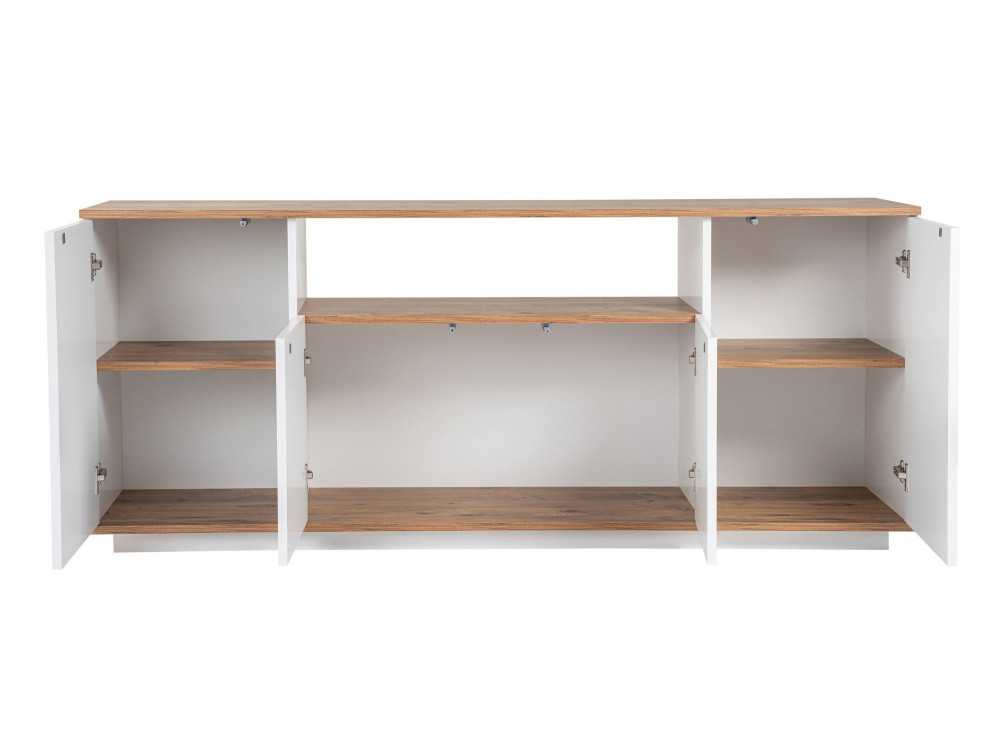 Aparador "Arista" em madeira - 180 x 44 x 75 cm - Branco