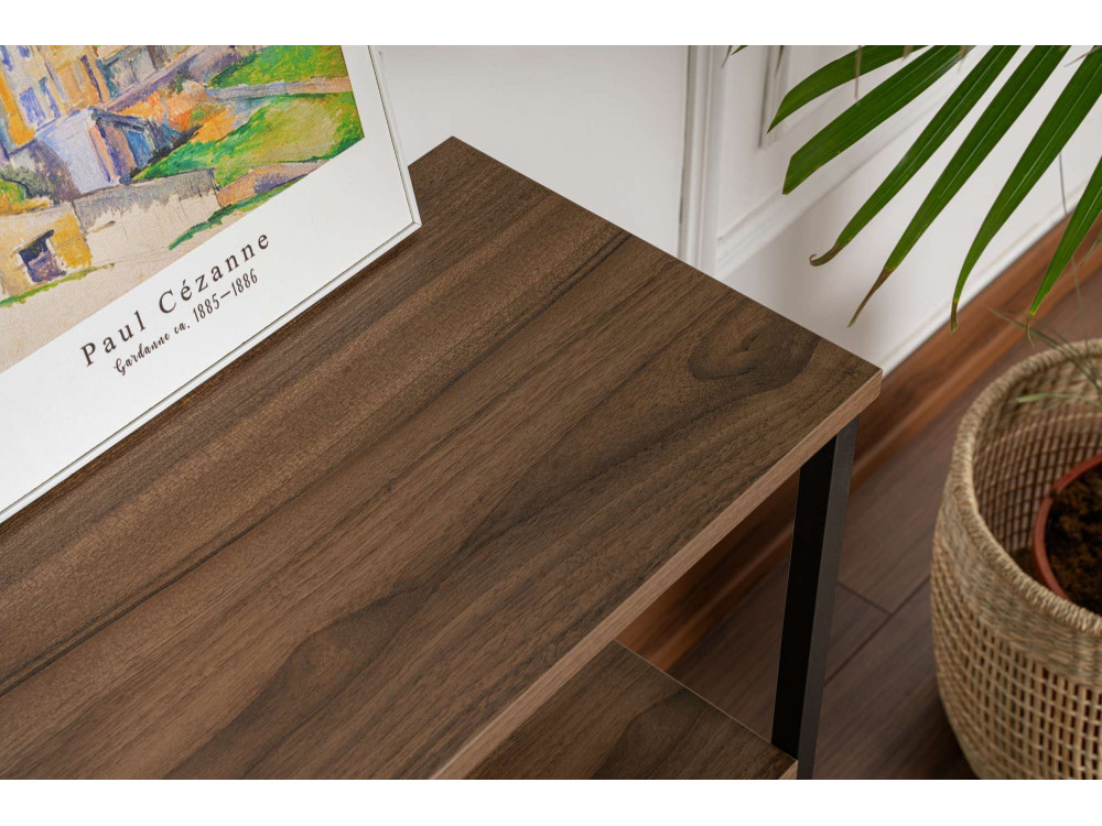 Aparador de madeira "Solace" - 120 x 30 x 77 cm - Castanho