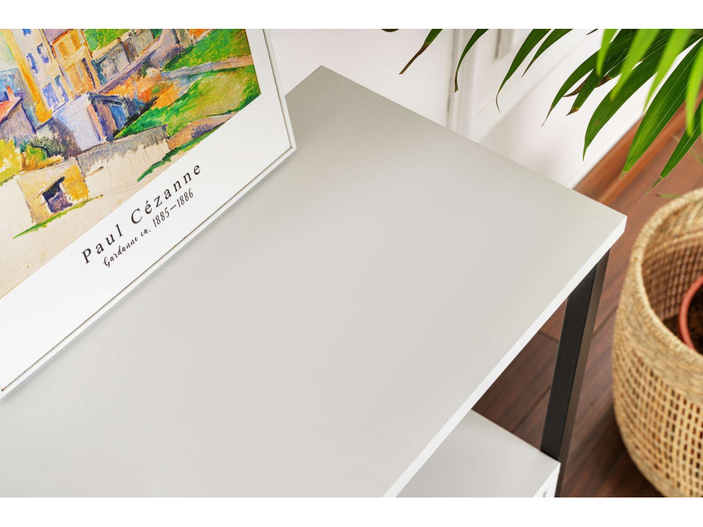 Aparador de madeira "Solace" - 120 x 30 x 77 cm - Branco