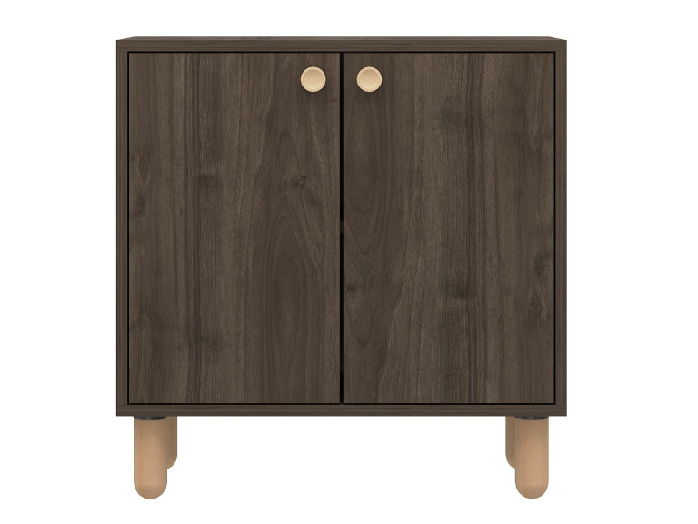 Aparador de madeira "Lina" - 72 x 36 x 73 cm - Castanho