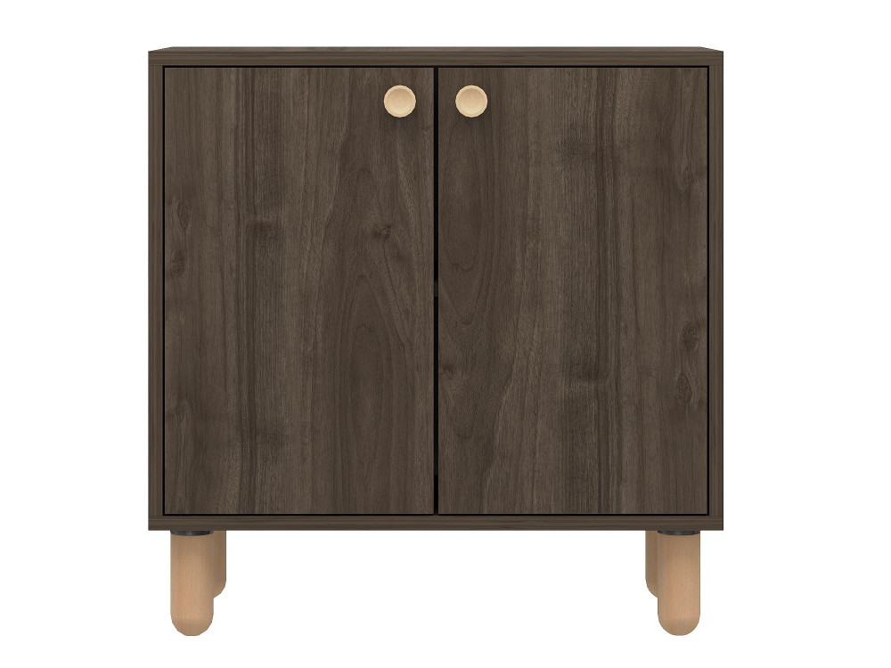 Aparador de madeira "Lina" - 72 x 36 x 73 cm - Castanho
