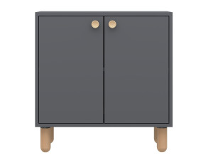 Aparador "Lina" em madeira - 72 x 36 x 73 cm - Cinzento antracite