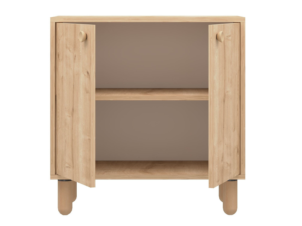 Aparador de madeira "Lina" - 72 x 36 x 73 cm - Bege
