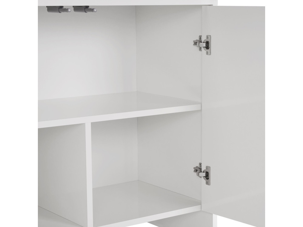 Aparador "Arlen" em madeira - 180 x 45 x 80 cm - Branco