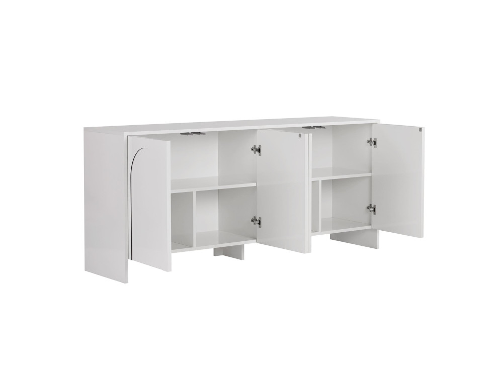 Aparador "Arlen" em madeira - 180 x 45 x 80 cm - Branco