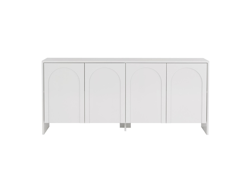 Aparador "Arlen" em madeira - 180 x 45 x 80 cm - Branco