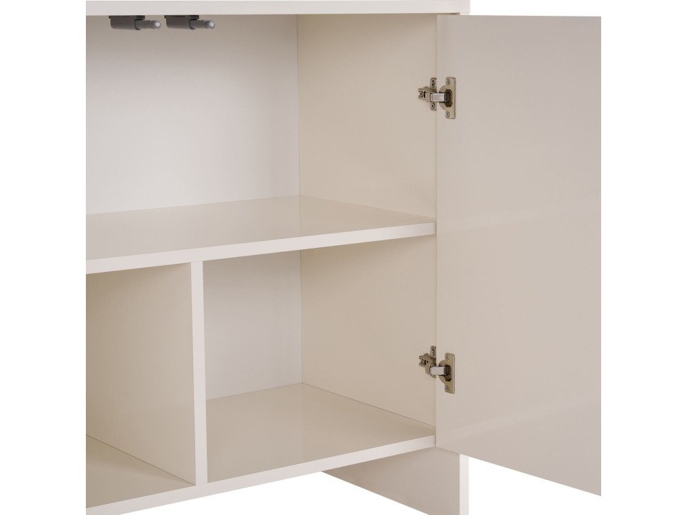 Aparador "Arlen" em madeira - 180 x 45 x 80 cm - Creme