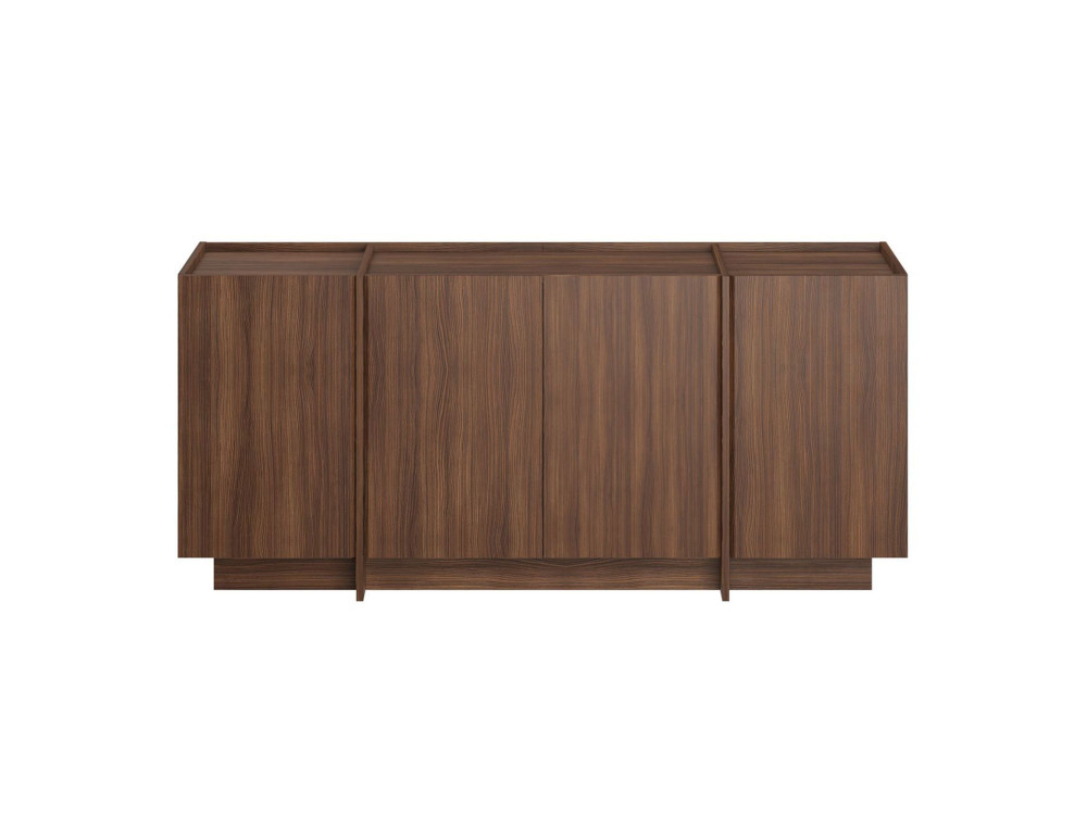 Aparador de madeira "Dorma" - 180 x 45 x 80 cm - Nogueira Milano