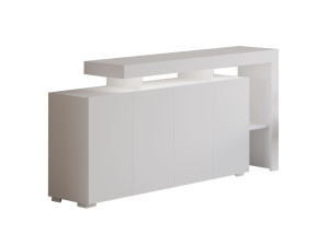 Aparador de madeira "Beliz" - 170 x 35 x 80 cm - Branco
