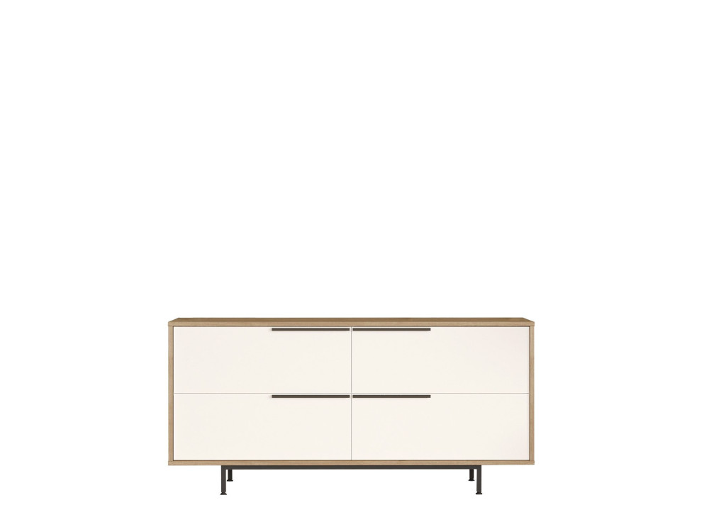 Aparador "ON3-SW" em madeira - 160 x 44 x 74 cm - Branco