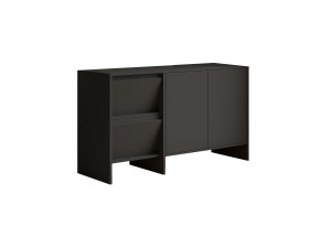 Aparador de madeira Laris 130" - 130 x 44 x 82 cm - Cinzento antracite