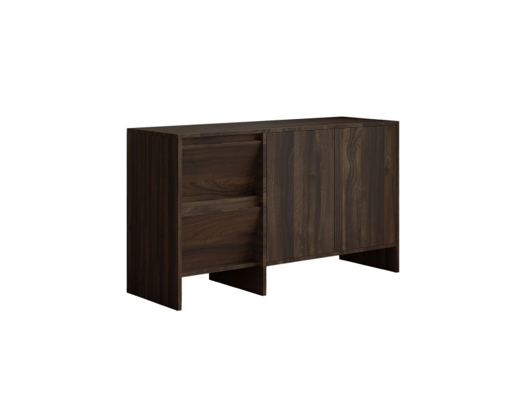 Aparador de madeira Laris 130" - 130 x 44 x 82 cm - Castanho