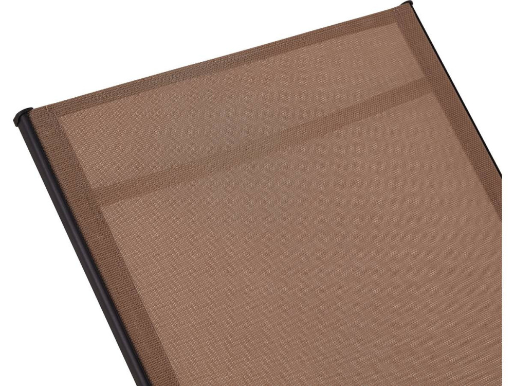 Conjunto de 2 espreguiçadeiras metálicas "Farniente" - Taupe