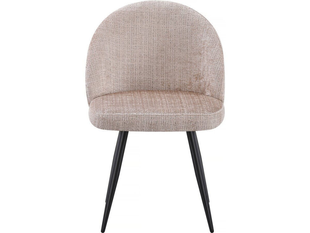 Conjunto de 2 cadeiras em tecido "Samuel" - 53 x 51 x 82 cm - Bege