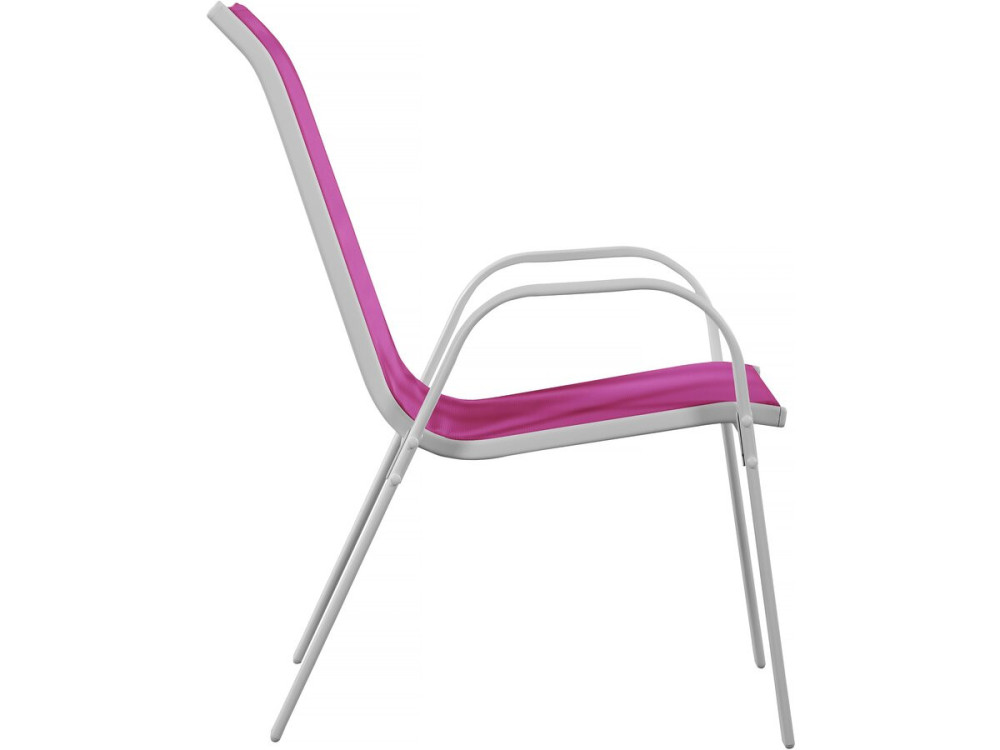 Poltrona de jardim Textilene "Cordoba" - Fénix - Rosa- Kit de 2
